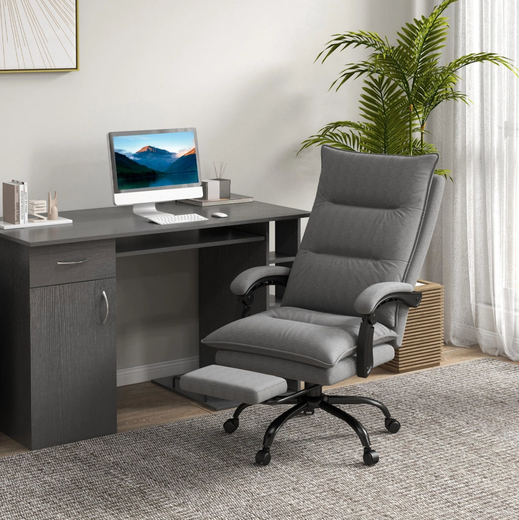 Sedia da ufficio ergonomica con massaggio e poggiapiedi