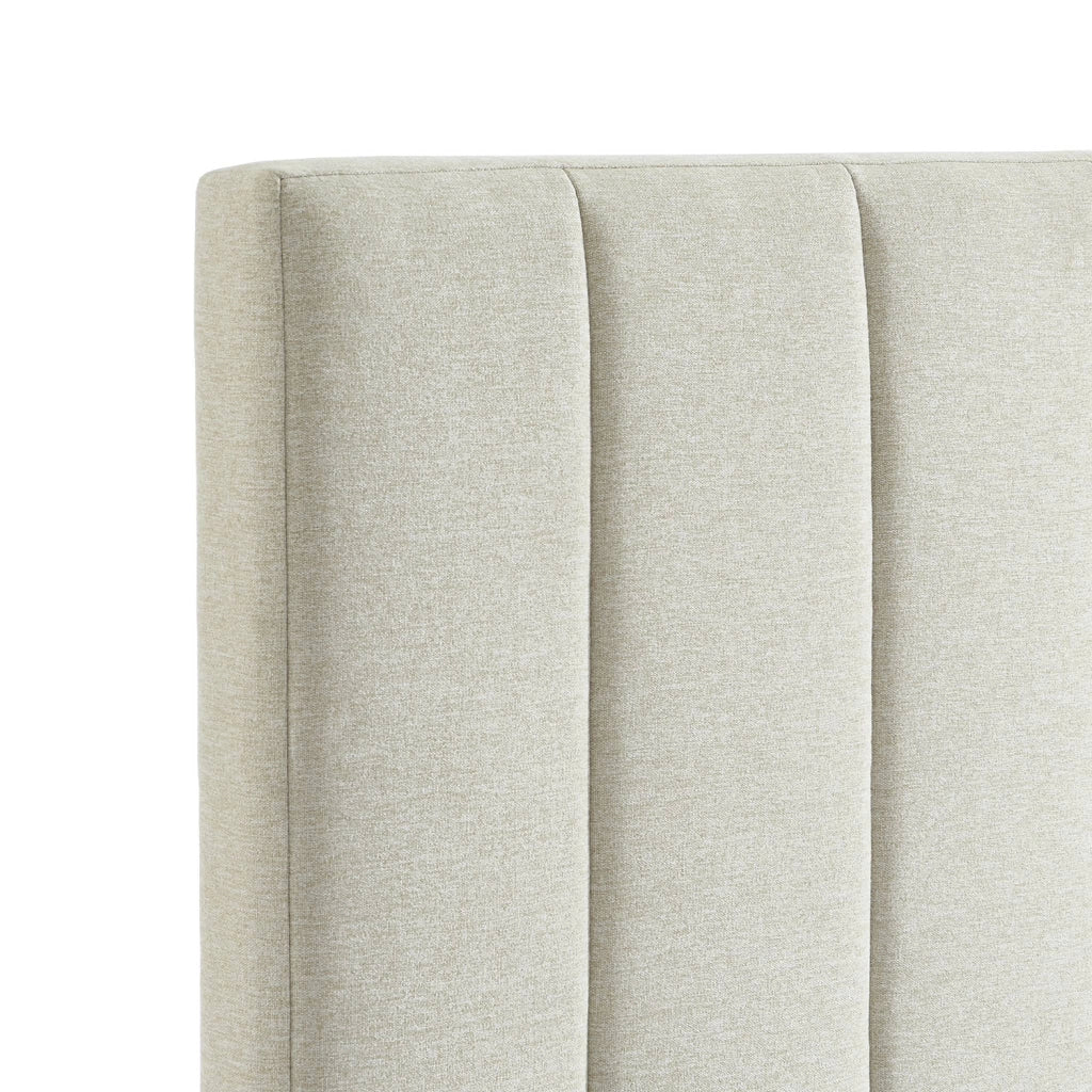 Testata del letto rivestimento tessuto 170cm, beige