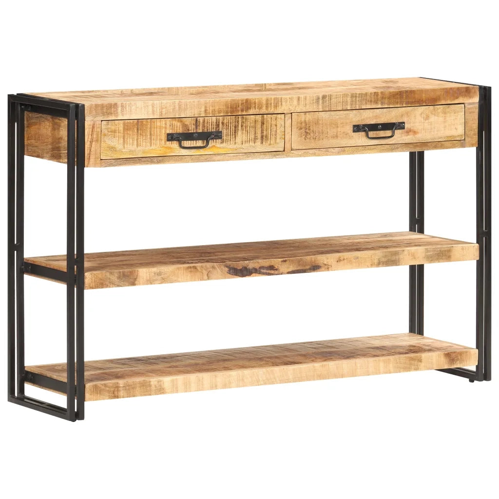 Credenza 120x30x75 cm in Legno Massello di Mango Grezzo 321802