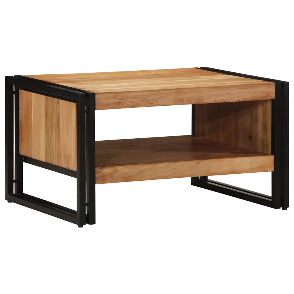 Tavolino da Salotto 70x50x38 cm Legno Massello di Acacia