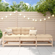 Salotto da Giardino-Set Salotto da Giardino 3 pz in Legno Massello di Pino 989733
