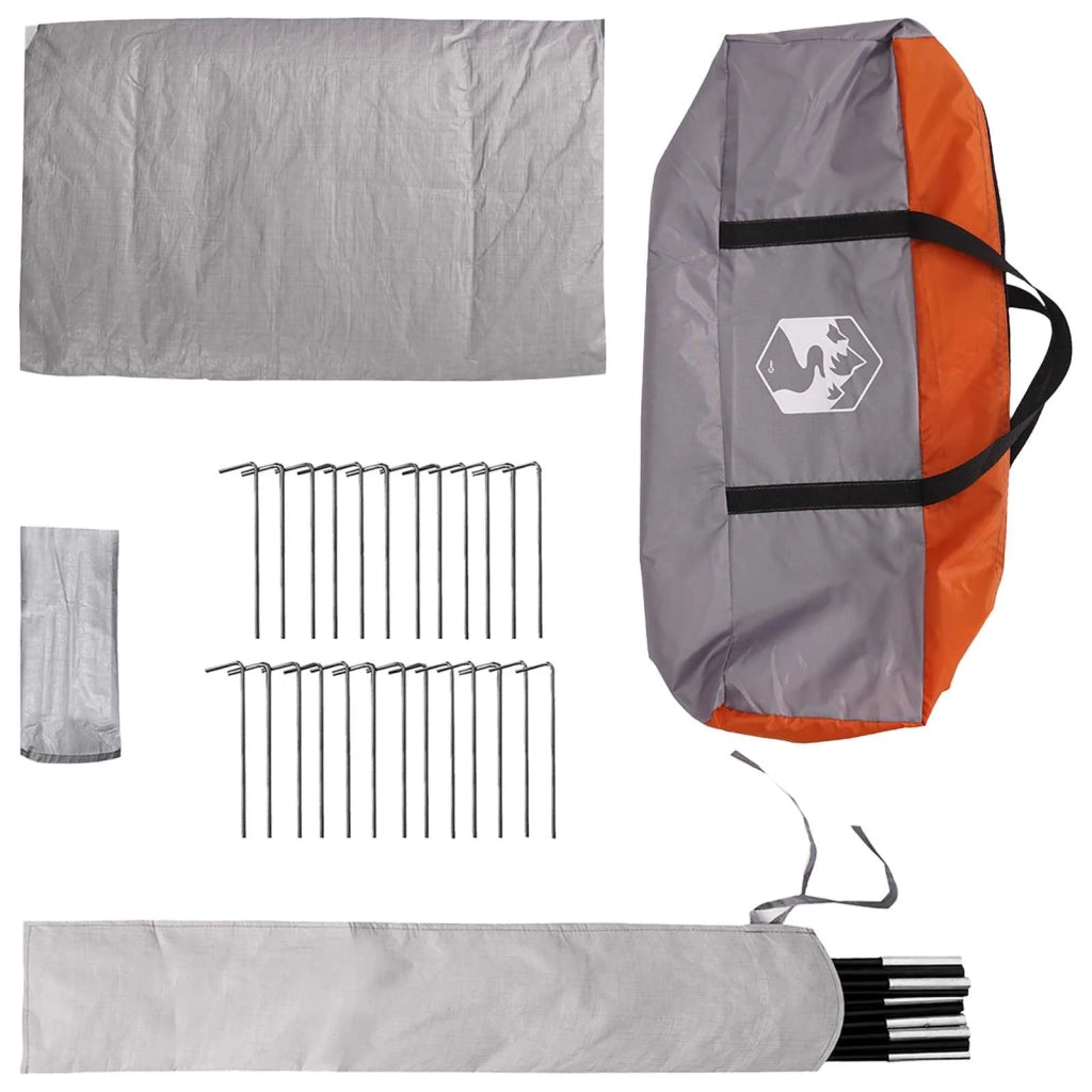 Tenda Tipi con tetto Grigio e arancione 700 x 700 x 395 cm 42028713