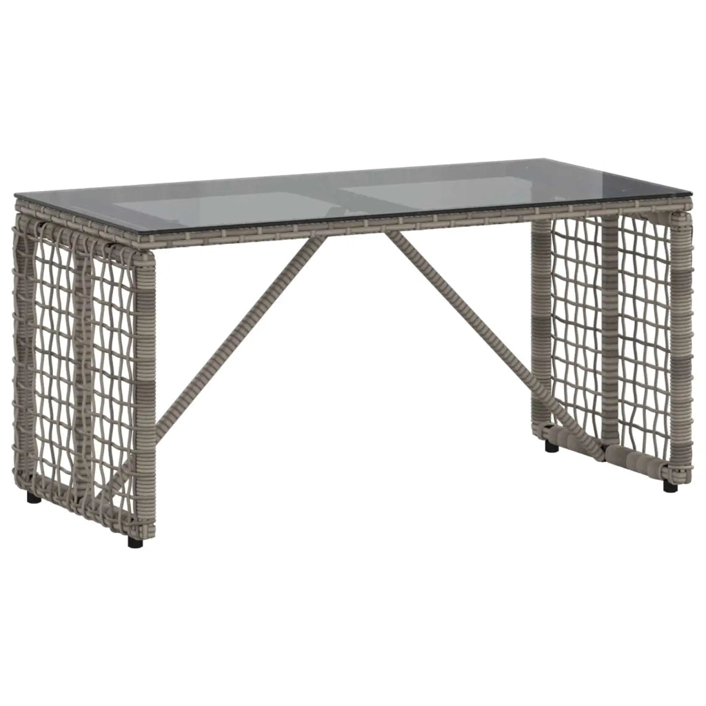 Tavolo da Esterno Grigio e Nero 80 x 40 x 40 cm 42025183