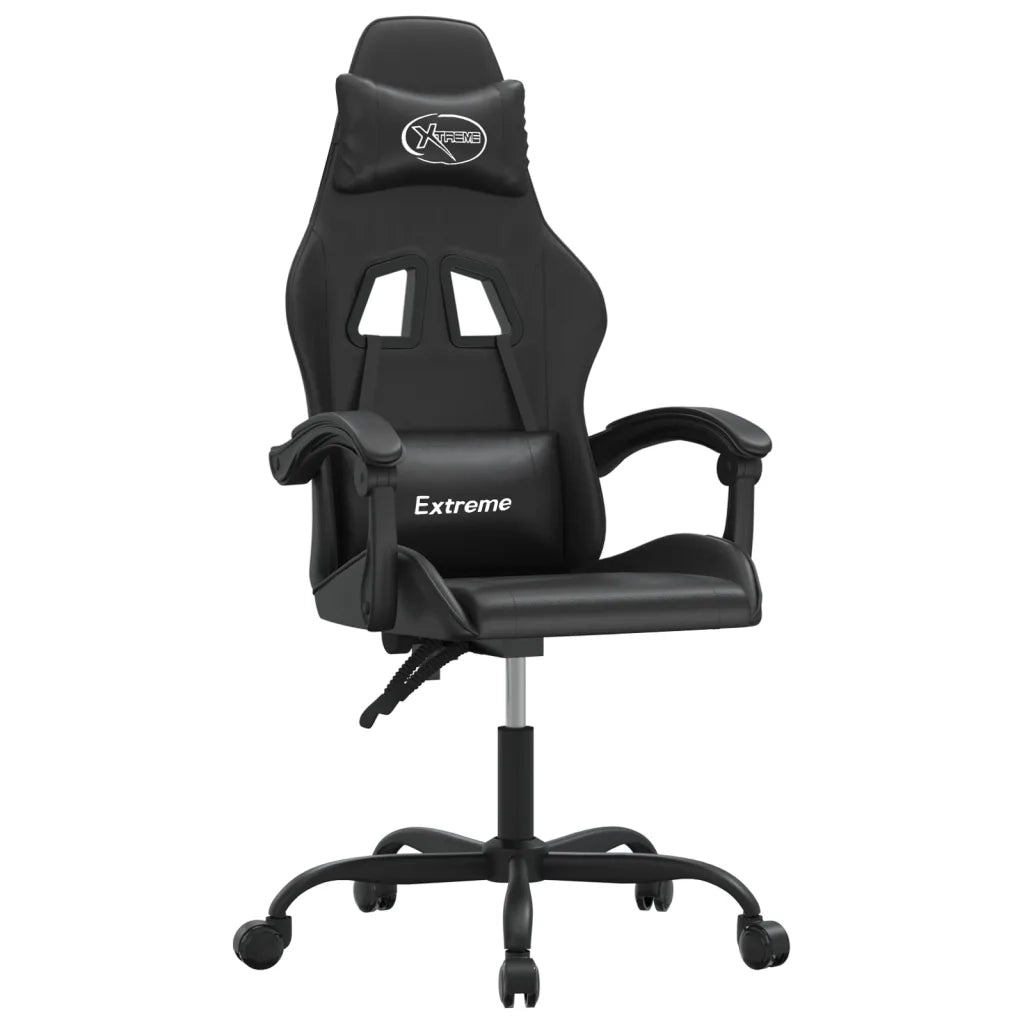 vidaXL Sedia da Gaming Nera in Similpelle