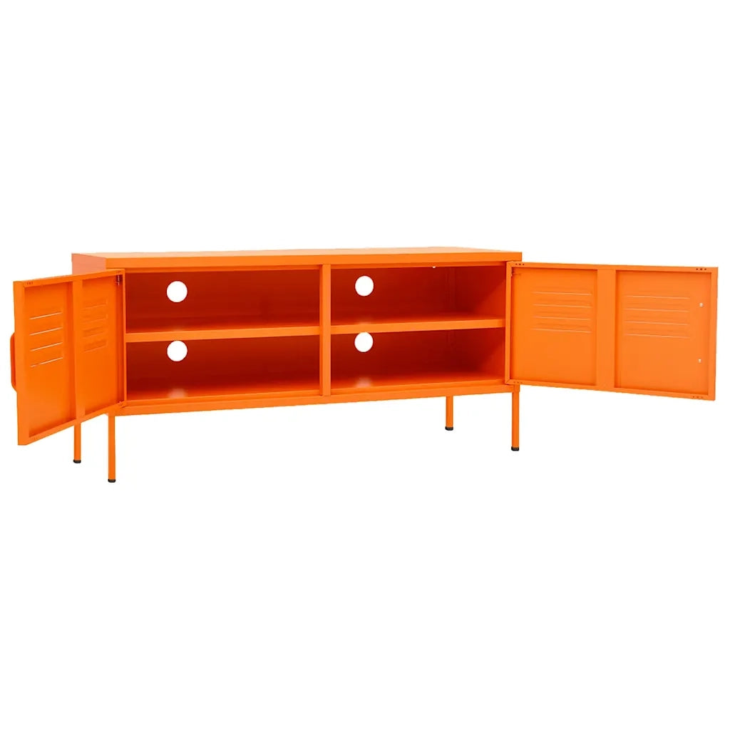 Mobile TV Arancione 105x35x50 cm in Acciaio 336228