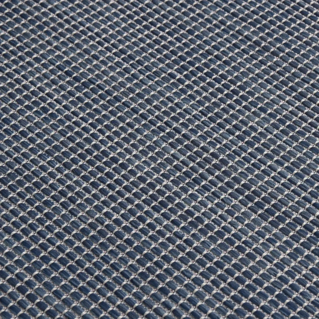 Tappeto da Esterni a Tessitura Piatta 140x200 cm Blu cod mxl 63265