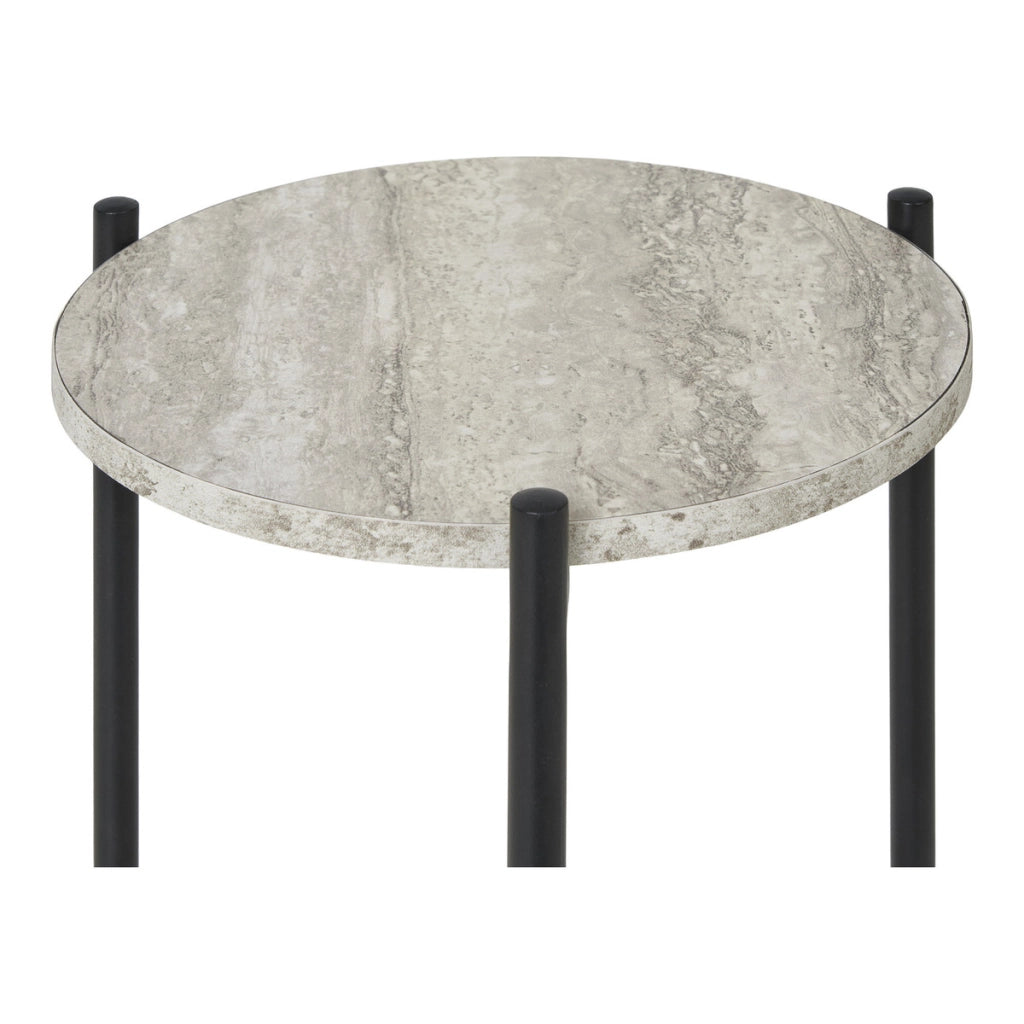 Comodino Leuven, Beige, MDF, 27x27x46 cm