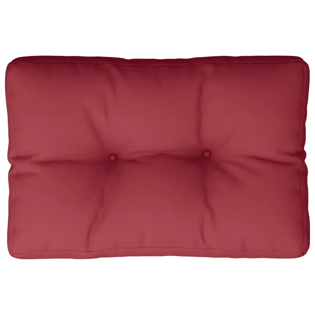 Cuscino per Pallet Rosso Vino 50x40x12 cm in Tessuto 360544