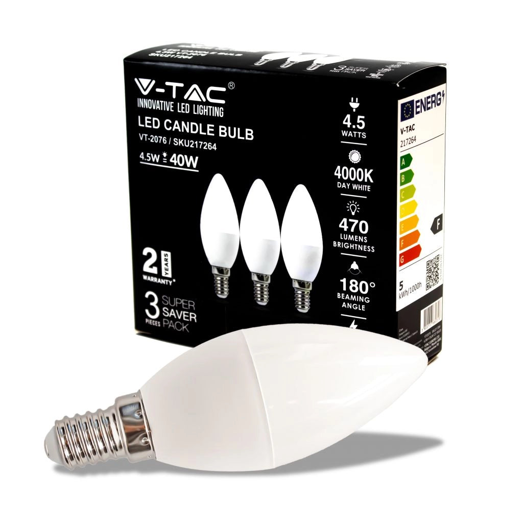 Bulbo LED - 4,5 W E14 Candela 4000K 3 PCS/BLISTER