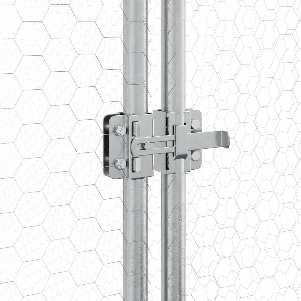 Pollaio Silver 200 x 105 x 182 cm acciaio zincato Silver 02_0041667
