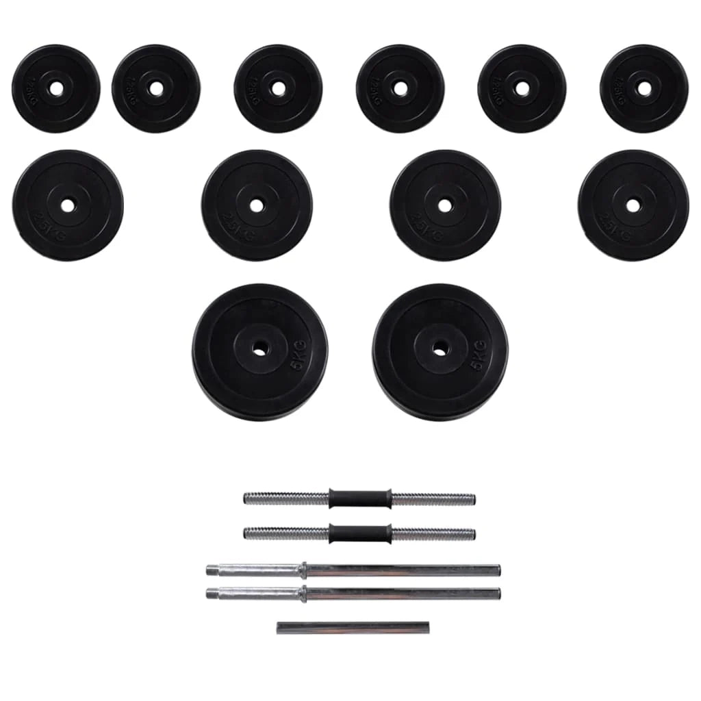Supporto per manubri con set di manubri e pesi da 30,5 kg 02_0000728