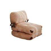 Poltrona-letto in tessuto "Fold" - 80 x 60 x 70 cm - Marrone