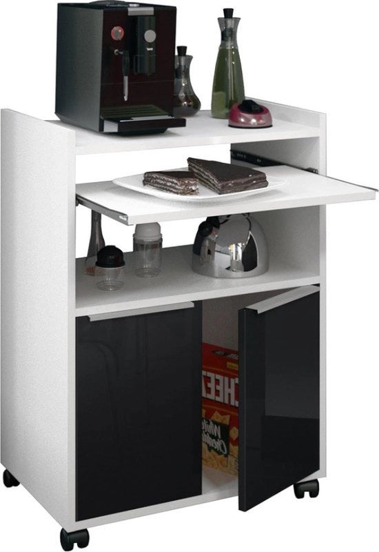 Carrello Cucina - Magnetron - Liscio - 60 x 40 x 82 cm - Scatola Magnetron Nera