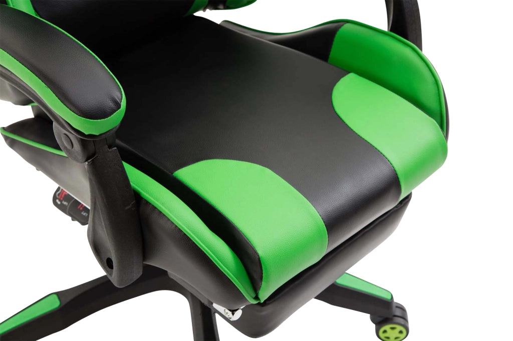 Poltrona gaming IGNITE in similpelle Nero/verde
