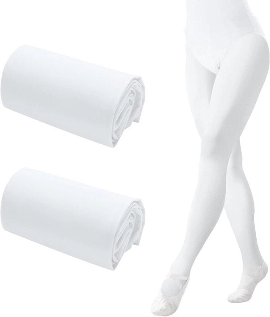 Set di Pantaloncini da Ballo per Ragazze e Donne, 2 Paia di Pantaloncini Bianchi in Taglia XL - Adatto per Bambini, Bambine e Studentesse per l'Esercizio