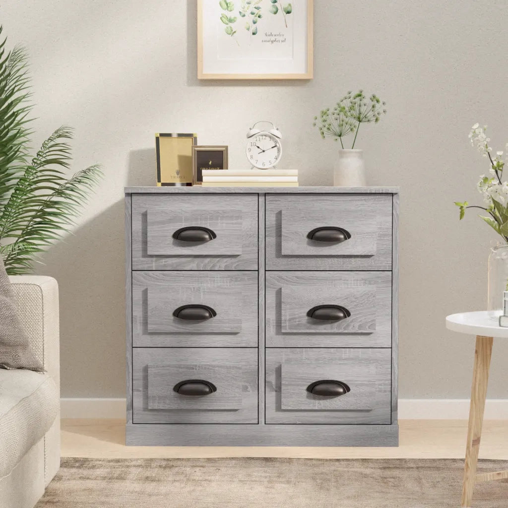Credenza Grigio Sonoma 70x35,5x67,5 cm in Legno Multistrato 816438