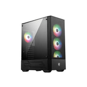 MSI MAG Forge 112R e' uno case mid-tower dotato di pannello in vetro temperato e ventole pre-installate ARGB.
