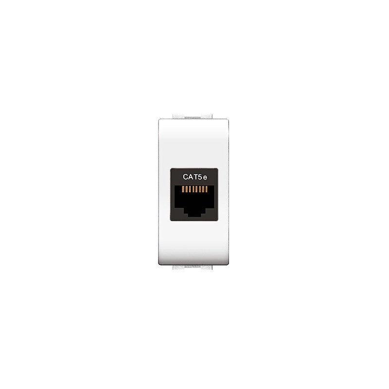 PRESA TELEFONICA RJ45 'EASY' Cat 5e UTP - Bianco - EC ELETTROCANALI