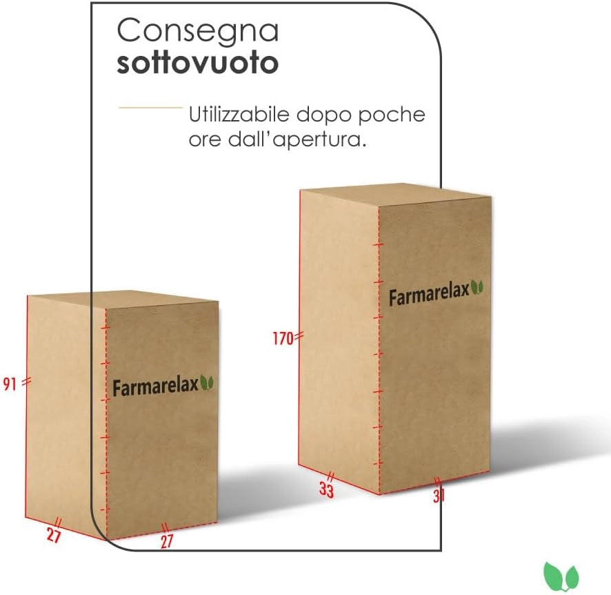 Materasso 160x200 h26 cm in memory massaggiante dispositivo medico CE doppio comfort spedito sottovuoto Farmarelax