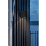 Trade Shop - Applique Moderno A Parete Per Esterno Lampada Giardino Faretto Gu10 Ip65 Es53 - Nero
