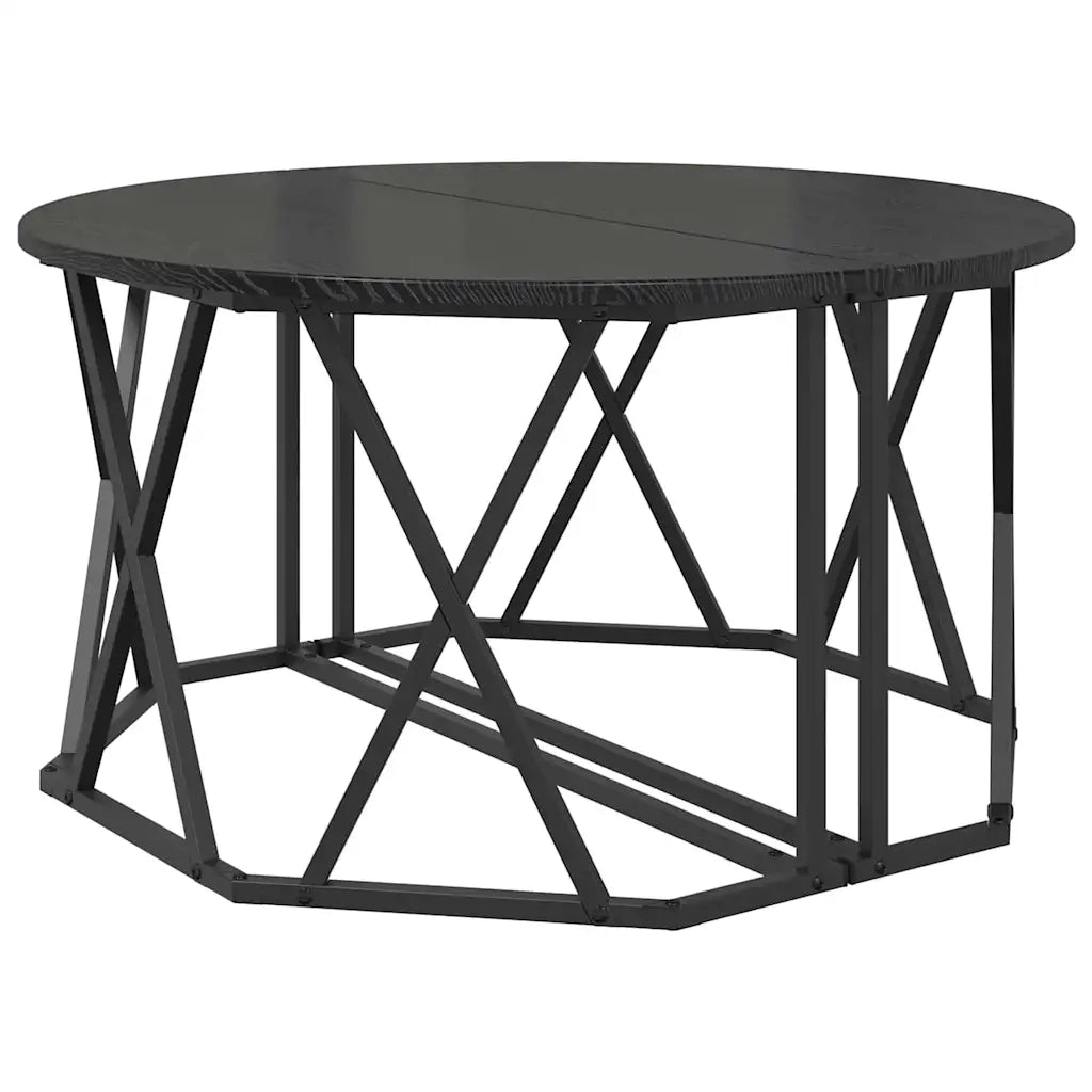 Tavolino da salotto Rovere Nero 80 x 80 x 42 cm 868249