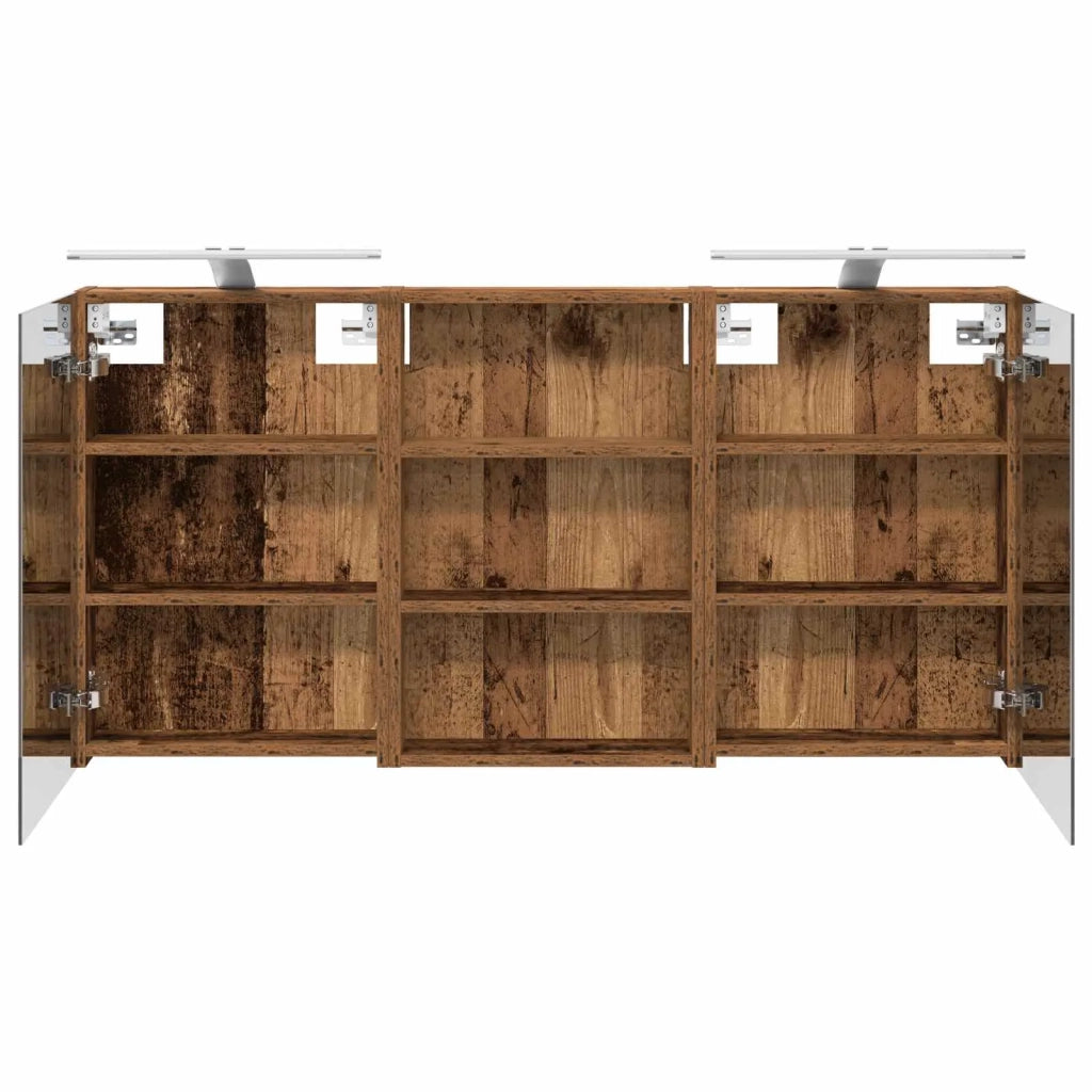 Set di Armadi da Bagno con porta 3 pcs 120 x 10,5 x 60,5 cm 3403742