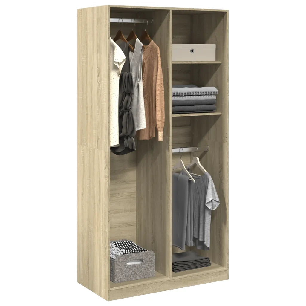 Armadio Rovere Sonoma 100x50x200 cm in Legno Multistrato CFW6441687