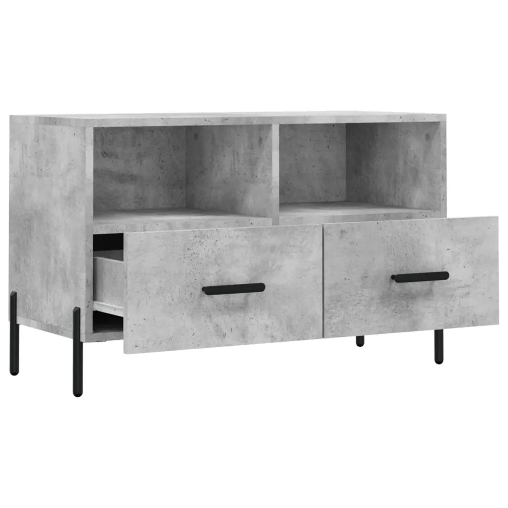 Mobile per TV Grigio Cemento 80x36x50 cm Legno Multistrato 828984