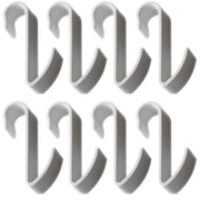 Appendini in resina bianco hook bianco per box doccia acessori bagno multipack 8 pezzi