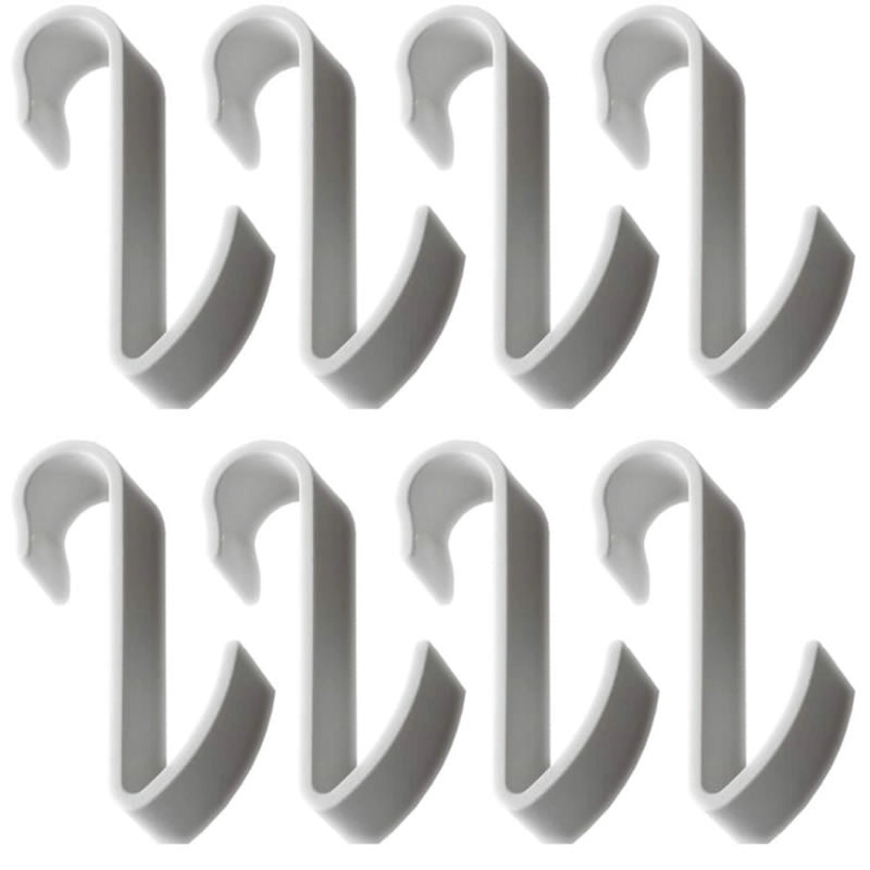 Appendini in resina bianco hook bianco per box doccia acessori bagno multipack 8 pezzi