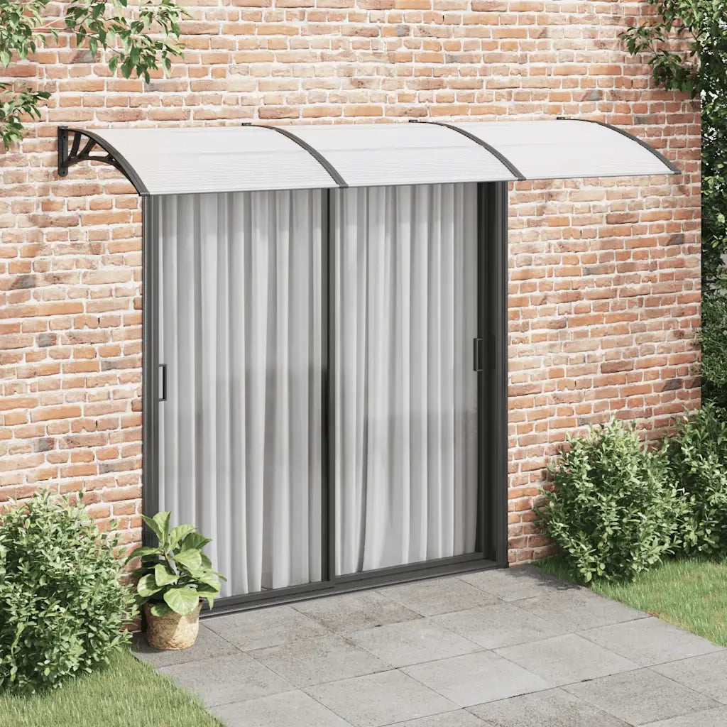Tettoia per Porta Nera 300x100 cm Policarbonato CFW4101512