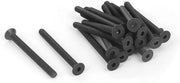 Viti a 6 facce metriche in acciaio nero da 20 pezzi - M4 x 45mm