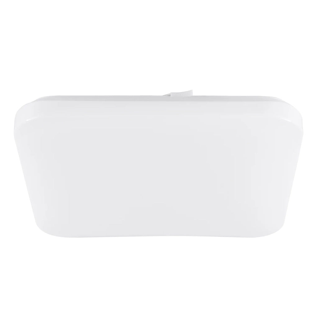 Plafoniera Moderna Frania Acciaio Bianco Luce Led Integrato 14,6W