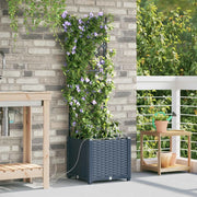 Vaso da giardino Grigio 40 x 40 x 142 cm Plastica 42002872