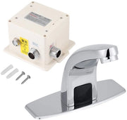 Wastafello automatico a sensore - Manuale senza tocco - Rubinetto a acqua fredda - Raccordo in acciaio inox/ottone - Resistente alla corrosione - Design moderno
