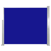 Tenda da sole laterale retrattile/schermo privacy per patio giardino terrazza balcone 120 x 300 cm blu 02_0007082