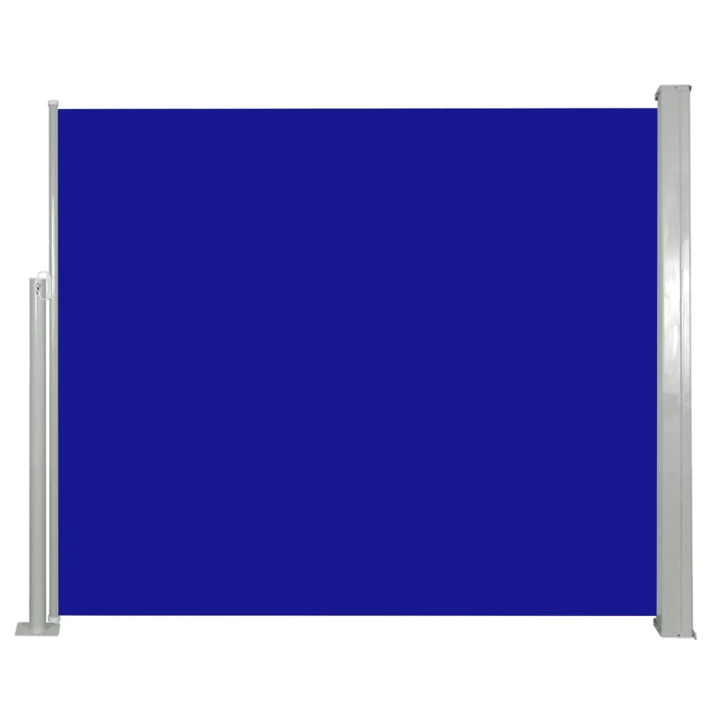 Tenda da sole laterale retrattile/schermo privacy per patio giardino terrazza balcone 120 x 300 cm blu 02_0007082