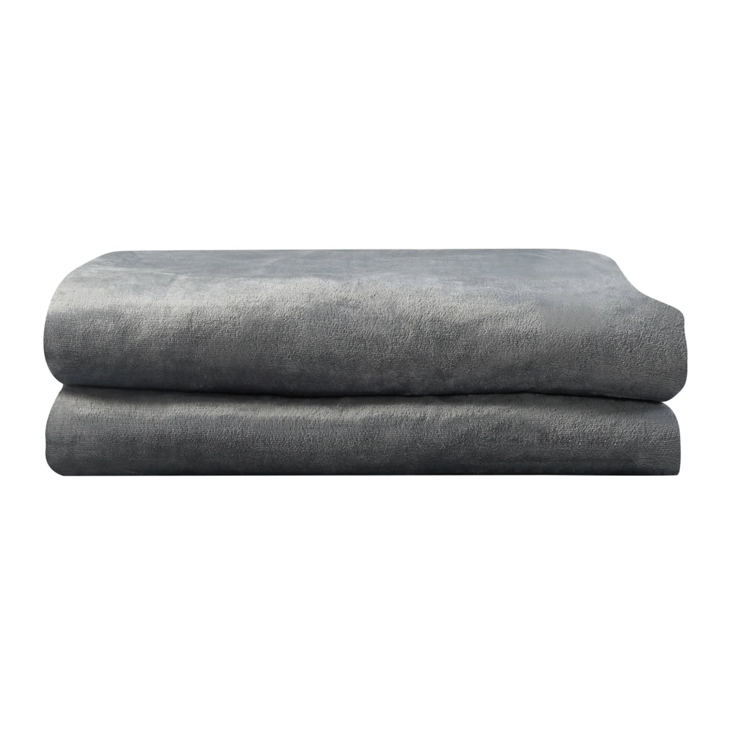 Coperta elettrica riscaldata 120 watt camera da letto 200 x 150 cm grigio scuro 03_0009336