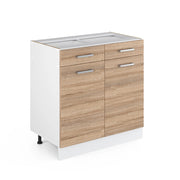 Vicco Mobiletto base per cucina Sonoma 80 cm senza piano di lavoro