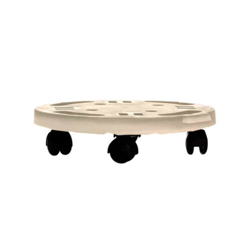 PEDANA C/RUOTE DOLLY HOME D 30 CM ECRU