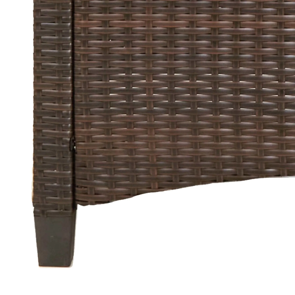 Panchina da giardino Marrone e Crema 105 x 60 x 112 cm