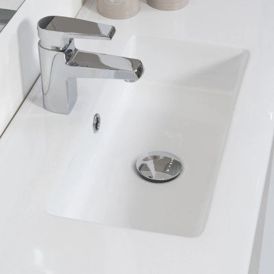 Mobile Bagno Sospeso 2 Ante Tortora L.80cm con Specchio