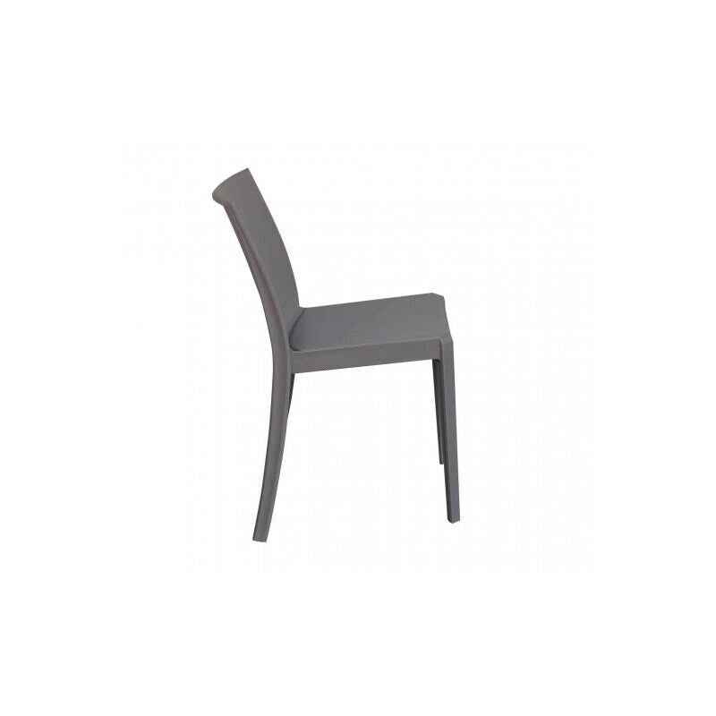 SEDIA PERLA IN COLORE TAUPE 55 X 47 X H82 CM