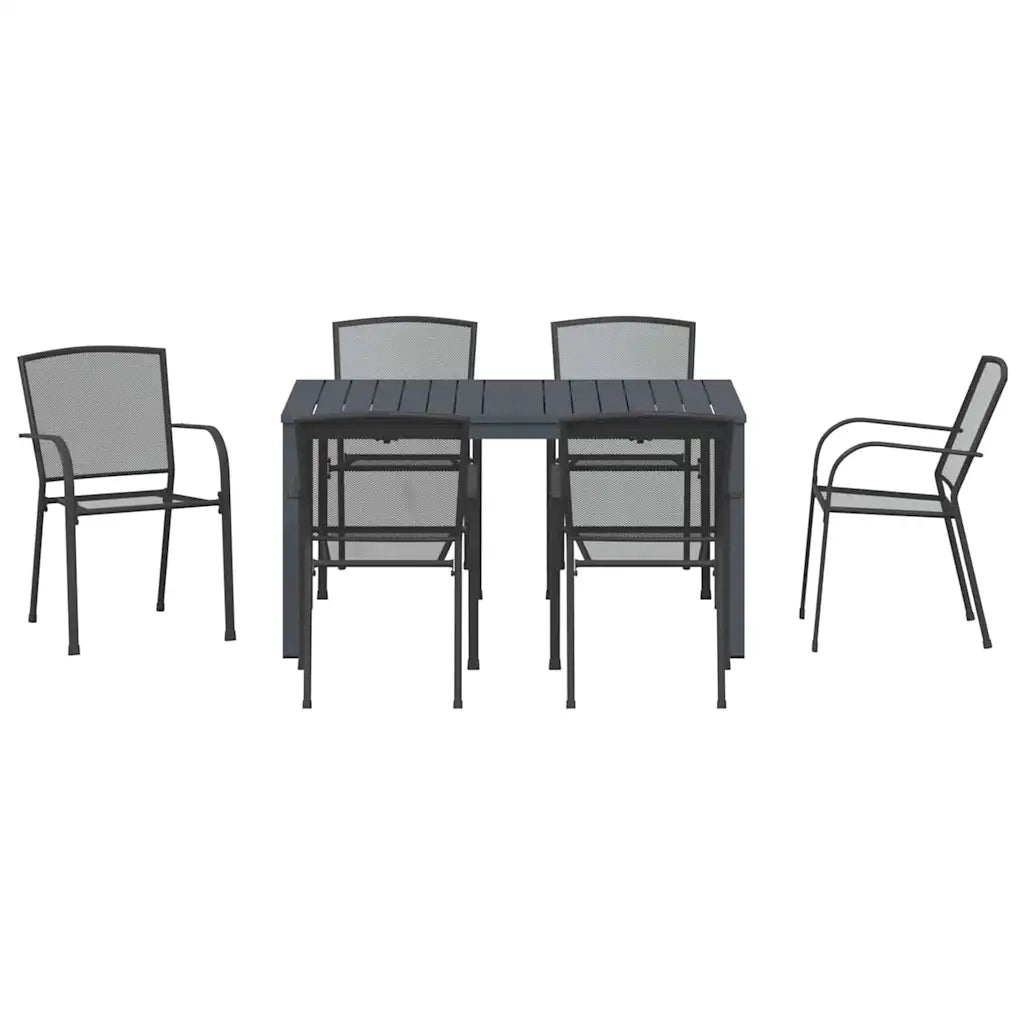Set da Pranzo per Giardino 7 pcs Antracite 3378812