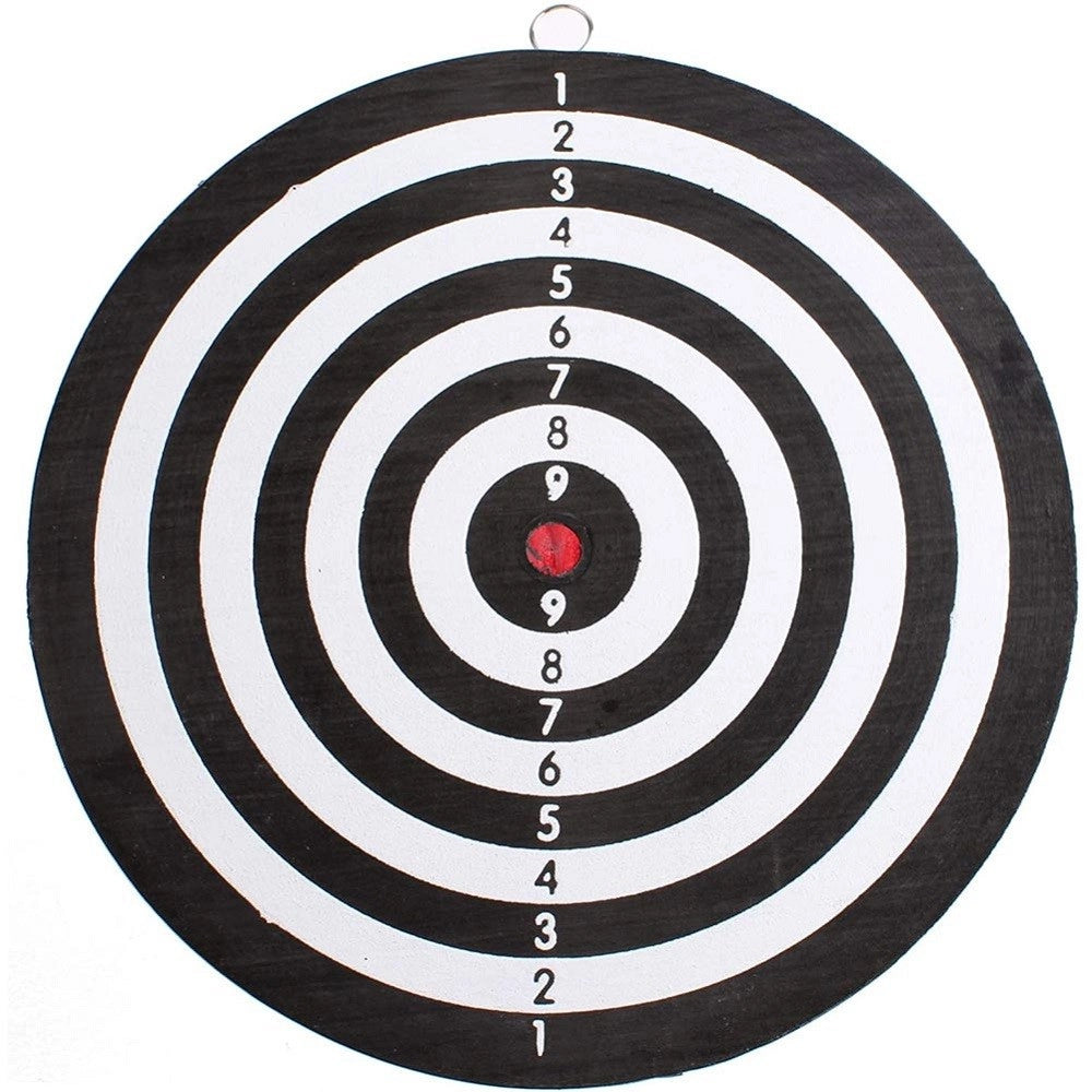 Trade Shop - Gioco Tirassegno Tiro Al Bersaglio Con 2 Freccette Dart Board Sport Game 24 Cm -