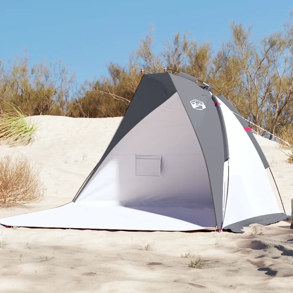 Tenda da Spiaggia Grigia 268x223x125 cm in Poliestere 185T 94408