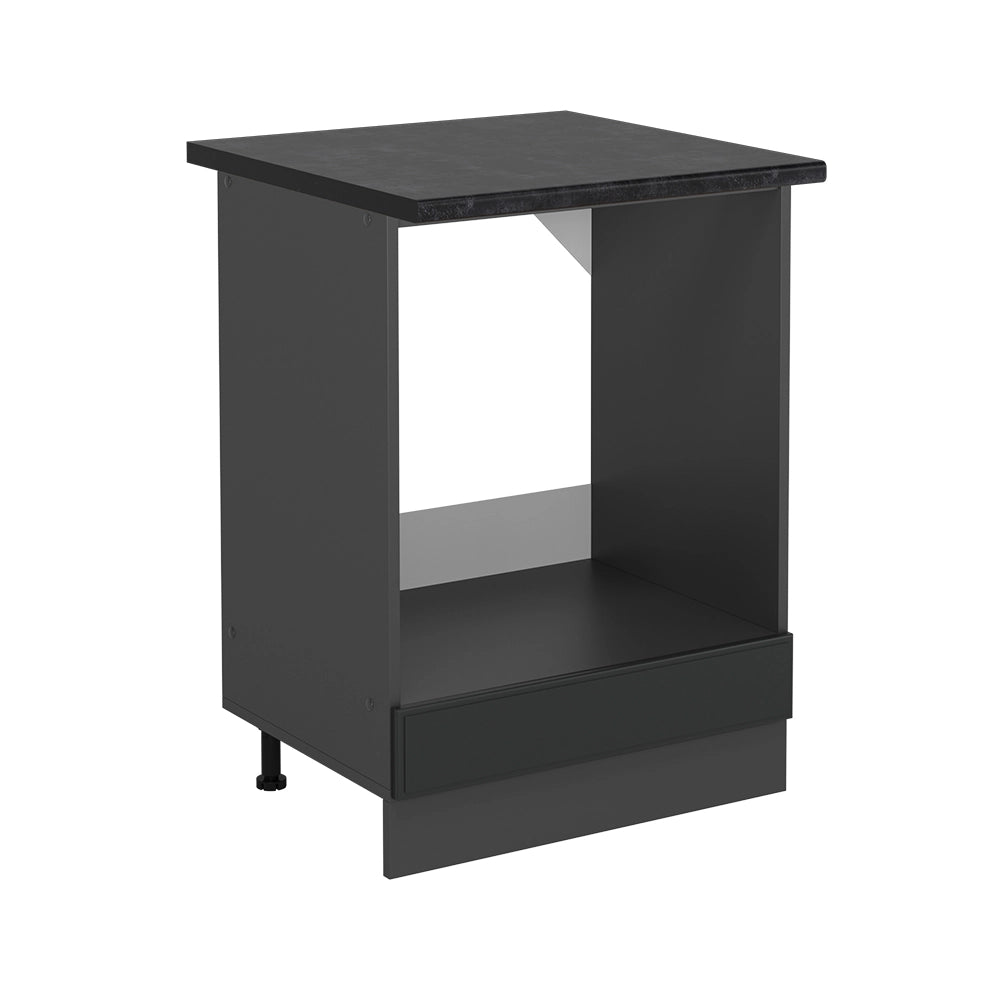 Mobile per forno da incasso R-Line Antracite rustico/Antracite 60 cm, PL Antracite Vicco