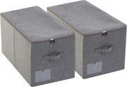 Ottima borsa da viaggio grande pieghevole con chiusura a cerniera - impermeabile e lavabile - colore grigio scuro.