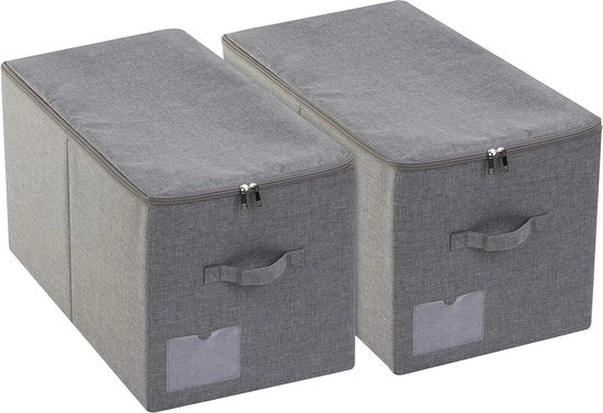 Ottima borsa da viaggio grande pieghevole con chiusura a cerniera - impermeabile e lavabile - colore grigio scuro.