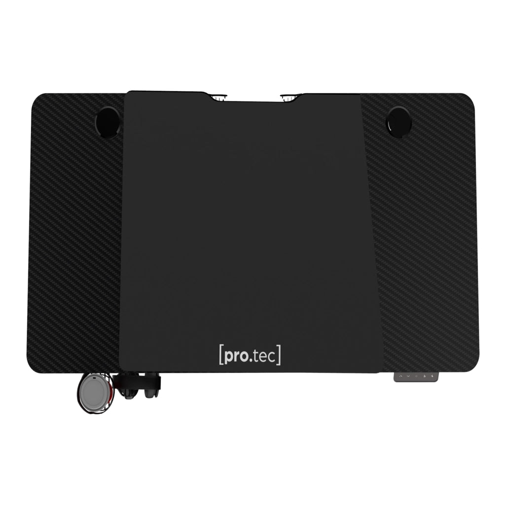 Scrivania 'Stryn' Regolabile in Altezza con Sollevamento Elettrico 120 x 60 Nero Carbone - pro.tec